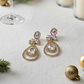 Stunning Tear Drop Stone Earrings