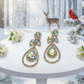 Stunning Tear Drop Stone Earrings