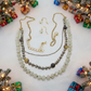 Three Layer Bib Necklace Set