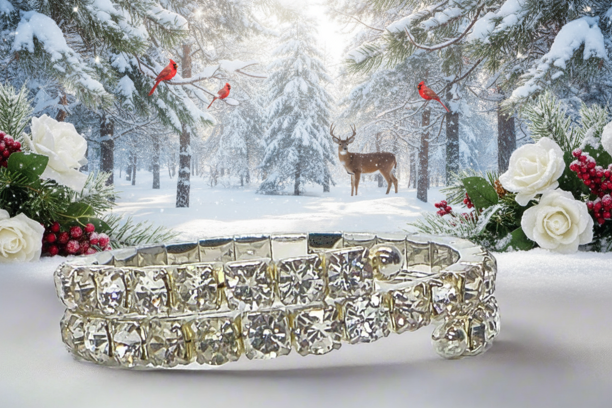 Beautiful Rhinestone Covered Bracelet