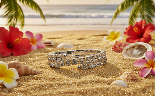 Beautiful Rhinestone Covered Bracelet