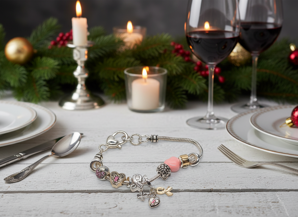 Lovely "Pink Ribbon and Hope" Bracelet