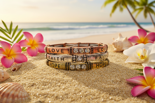 Precious Love Hope and Faith Bracelet