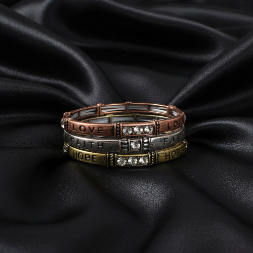 Precious Love Hope and Faith Bracelet