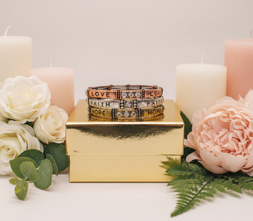 Precious Love Hope and Faith Bracelet