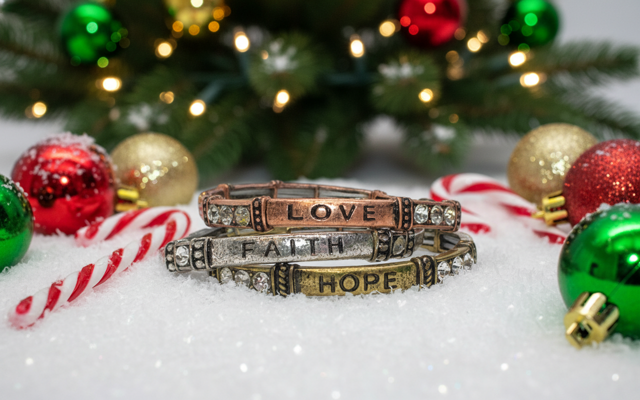 Precious Love Hope and Faith Bracelet
