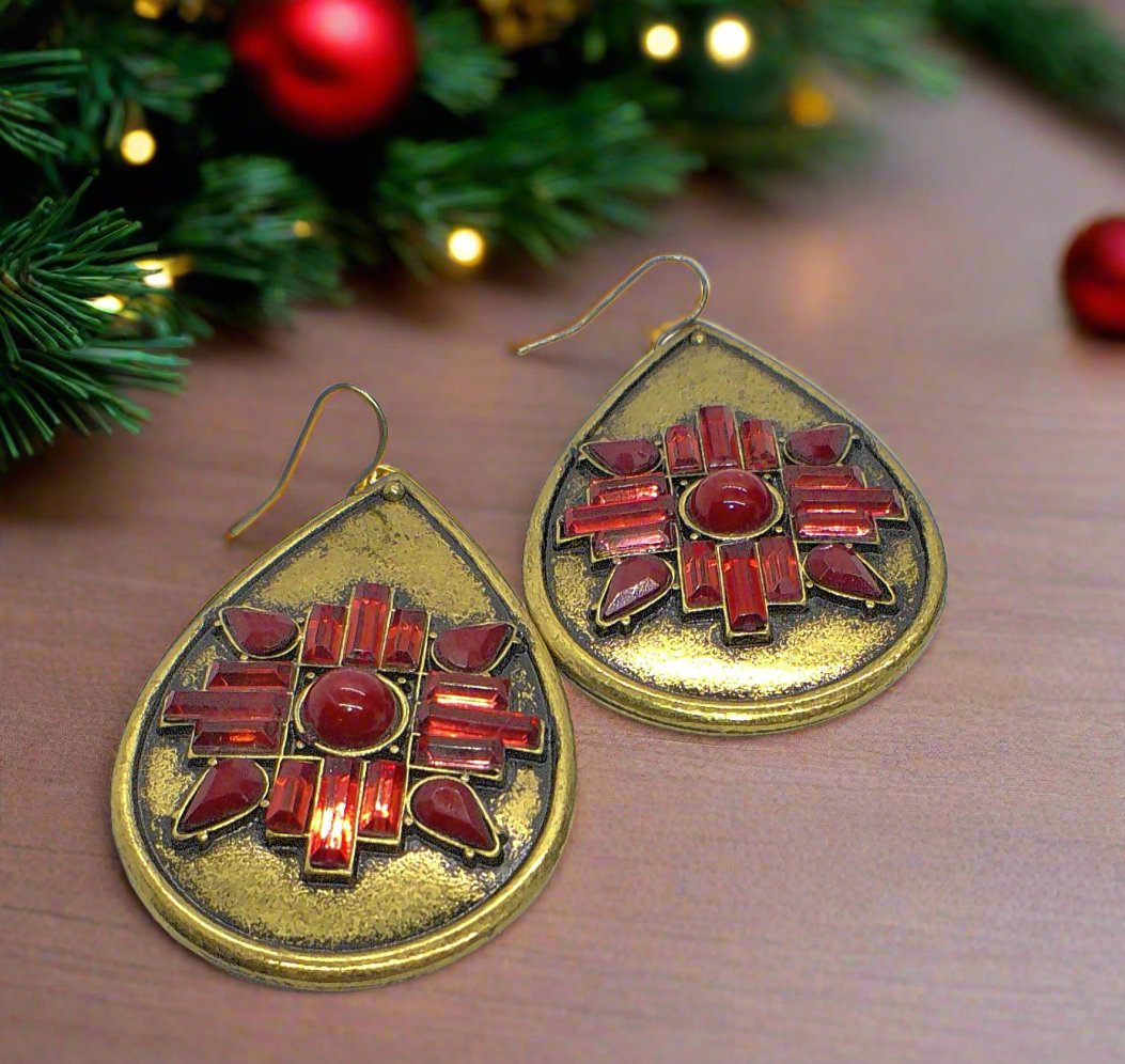 Gorgeous Golden Teardrop Earrings