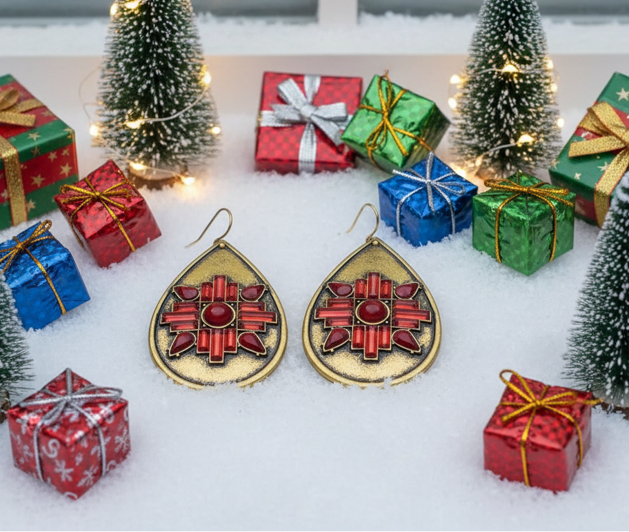 Gorgeous Golden Teardrop Earrings