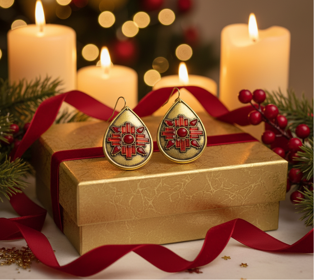 Gorgeous Golden Teardrop Earrings