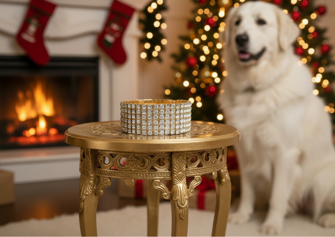 Stunning Gold Rhinestone Bracelet