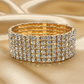 Stunning Gold Rhinestone Bracelet