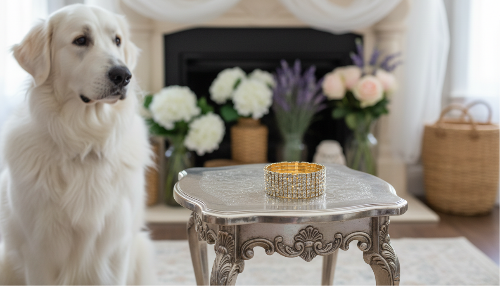 Stunning Gold Rhinestone Bracelet