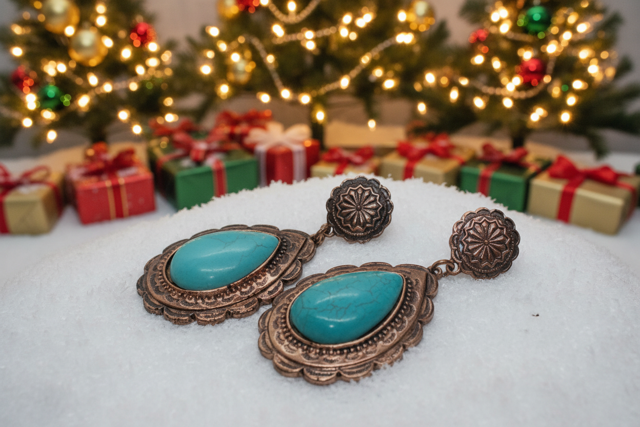 Lovely Copper Tone Teardrop Earrings