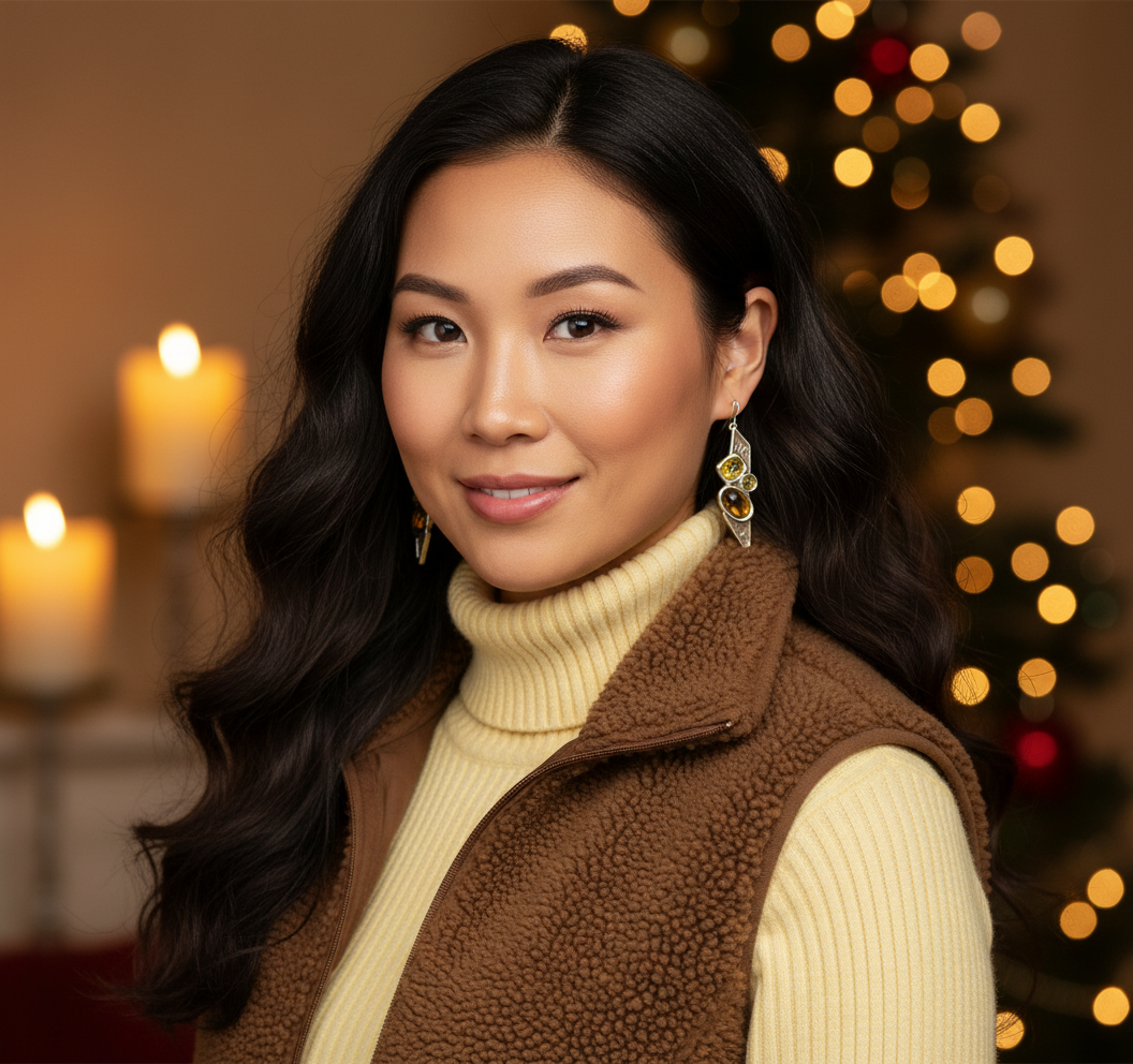 Lovely Gold Dangle Earrings