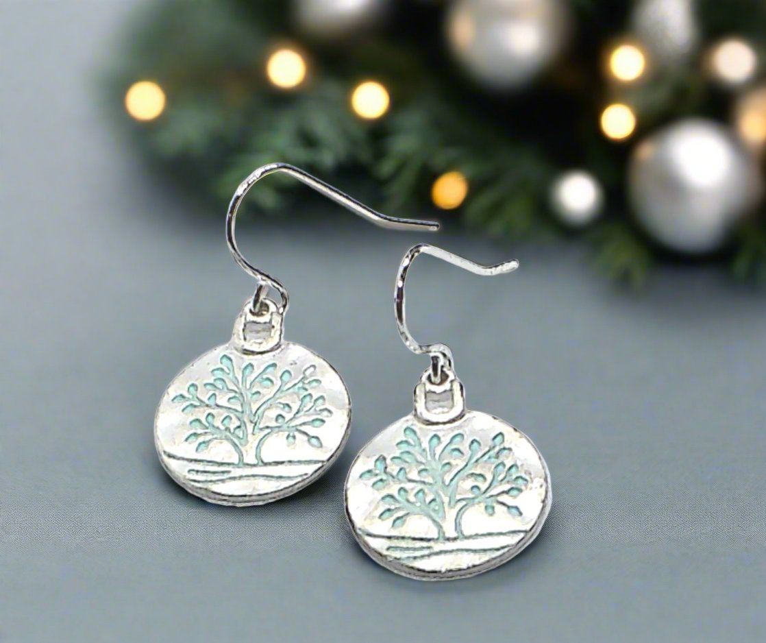 Beautiful Silver Tree of Life Earrings