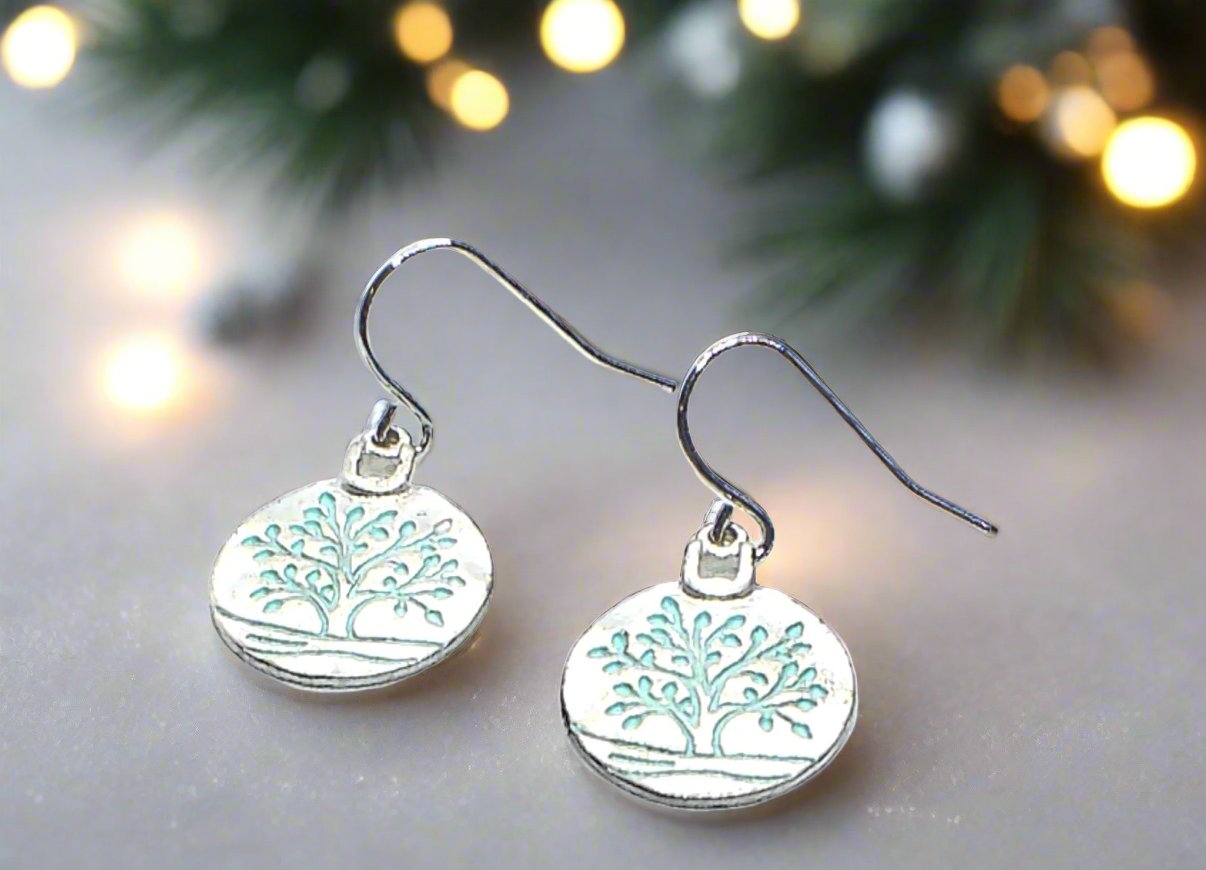 Beautiful Silver Tree of Life Earrings