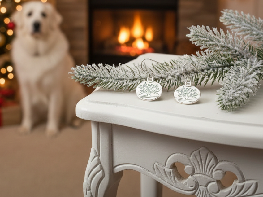 Beautiful Silver Tree of Life Earrings