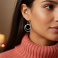 Fantastic Silver Circle Earrings
