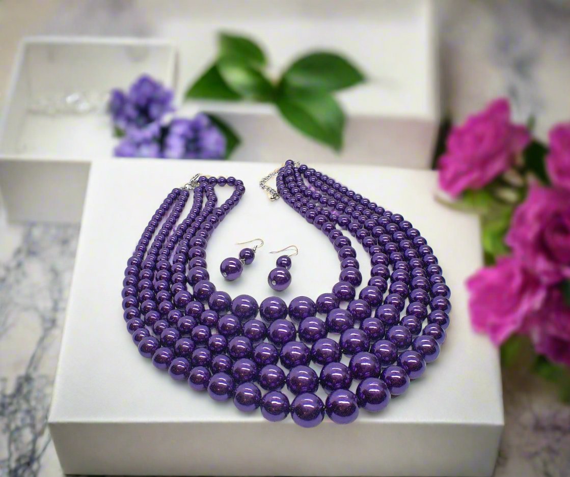 https://www.artistryjewelry.net/products/gorgeous-purple-multi-strand-necklace-set