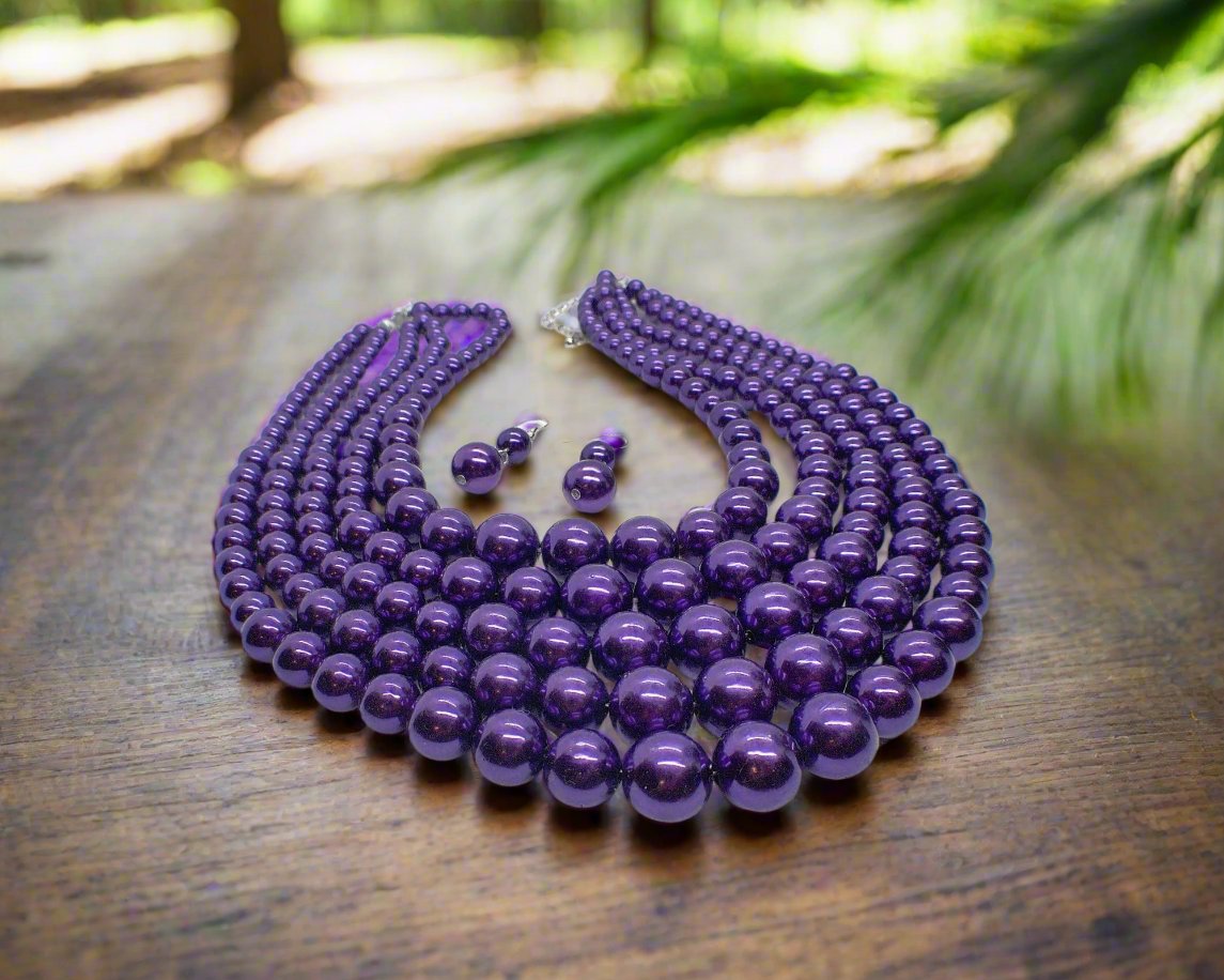 https://www.artistryjewelry.net/products/gorgeous-purple-multi-strand-necklace-set