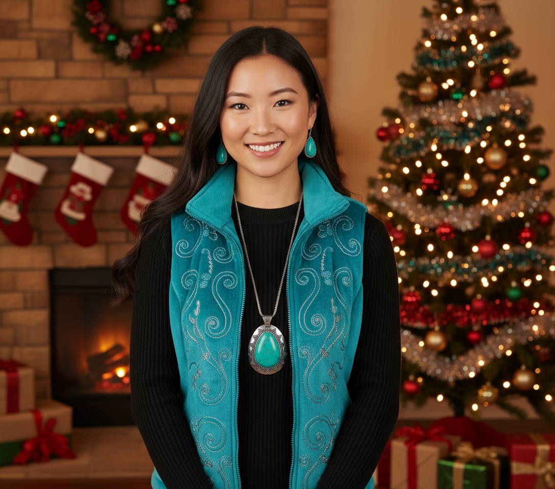 Marvelous Teardrop Turquoise Necklace Set