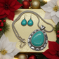 Marvelous Teardrop Turquoise Necklace Set