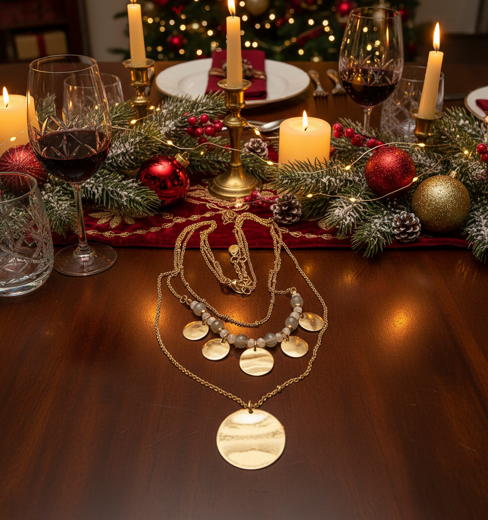 Lovely Beige Multi-Strand Necklace