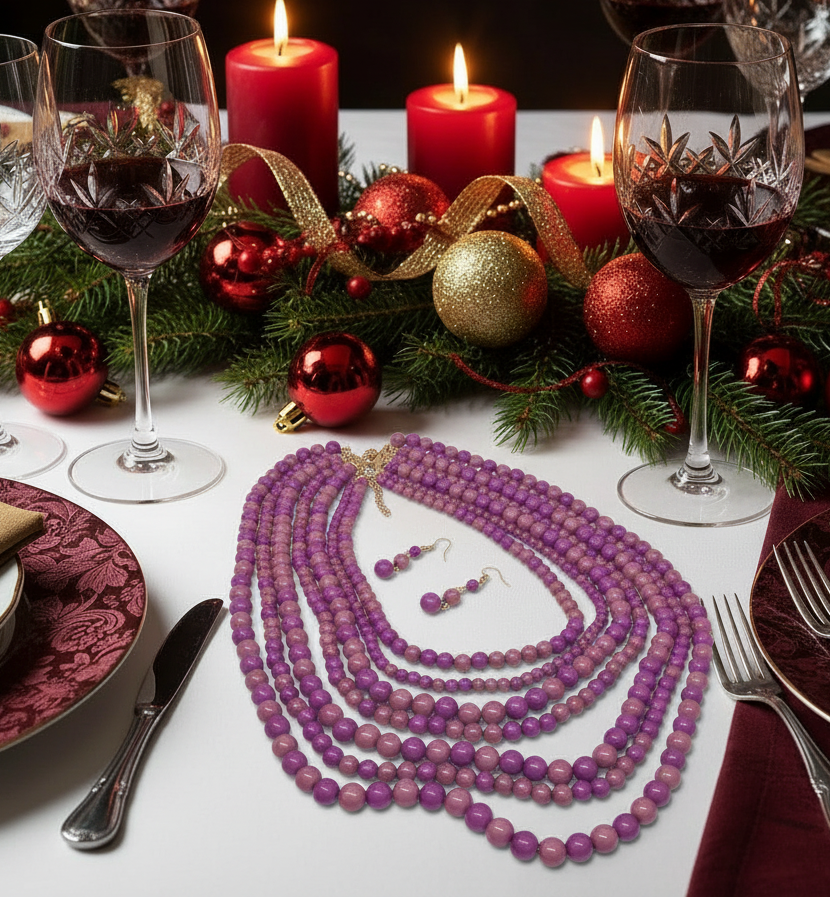 Marvelous Multi-Strand Beaded Necklace Set