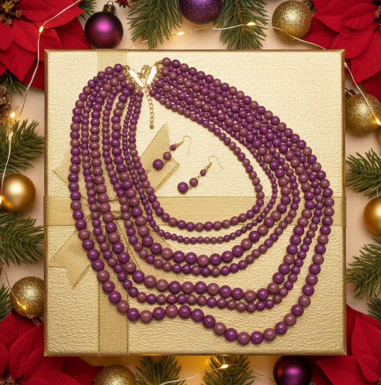Marvelous Multi-Strand Beaded Necklace Set