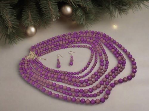 Marvelous Multi-Strand Beaded Necklace Set