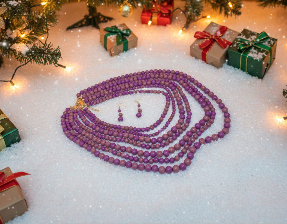 Marvelous Multi-Strand Beaded Necklace Set