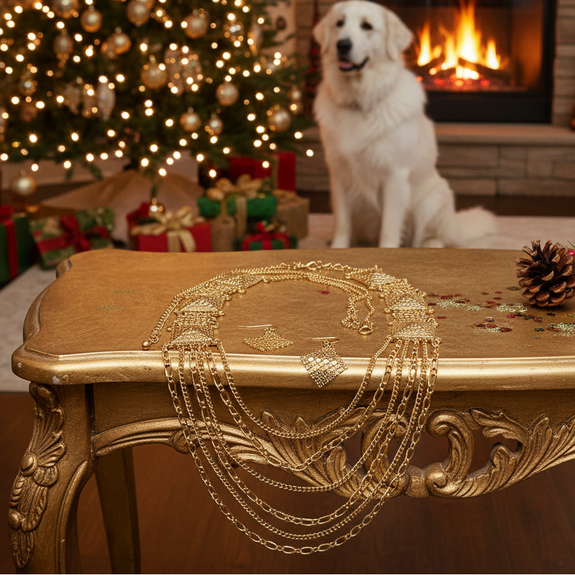 Golden Treasure Necklace Set