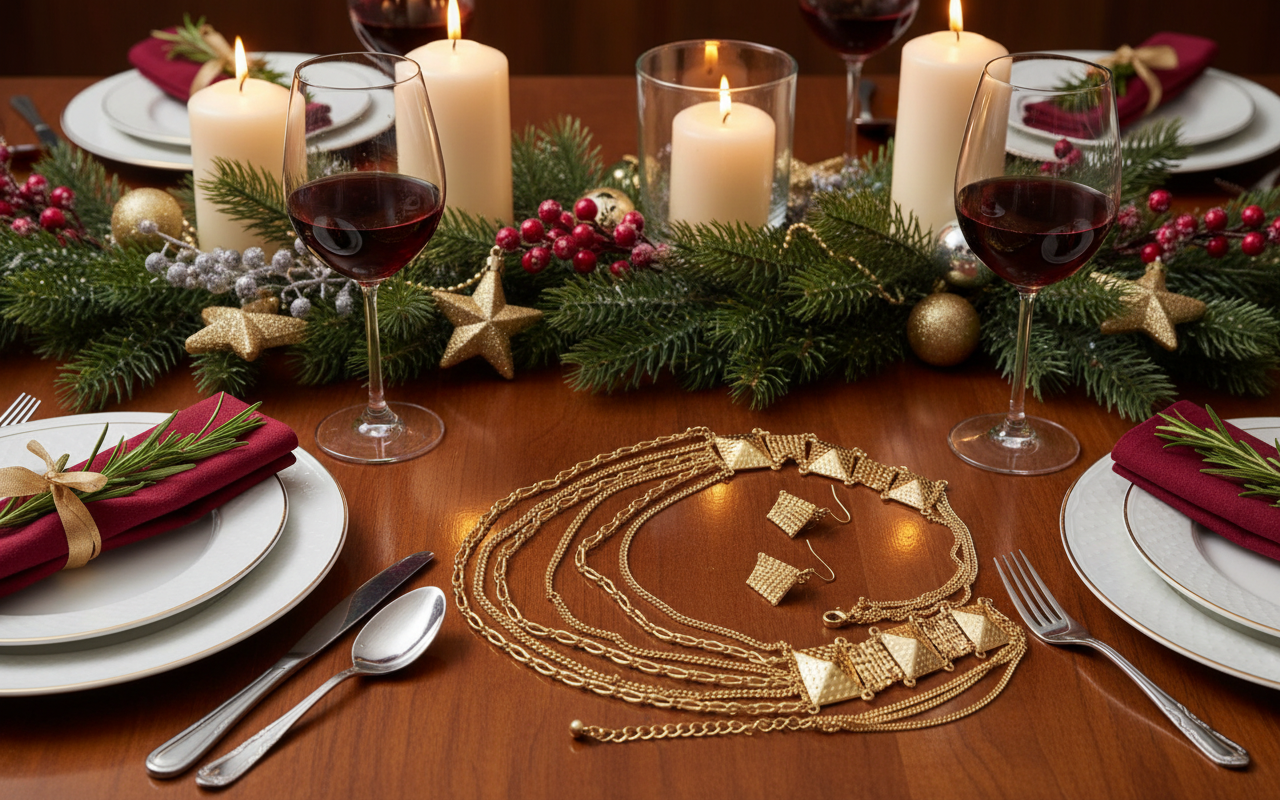 Golden Treasure Necklace Set