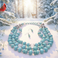 Gorgeous Turquoise and Silver Necklace Set