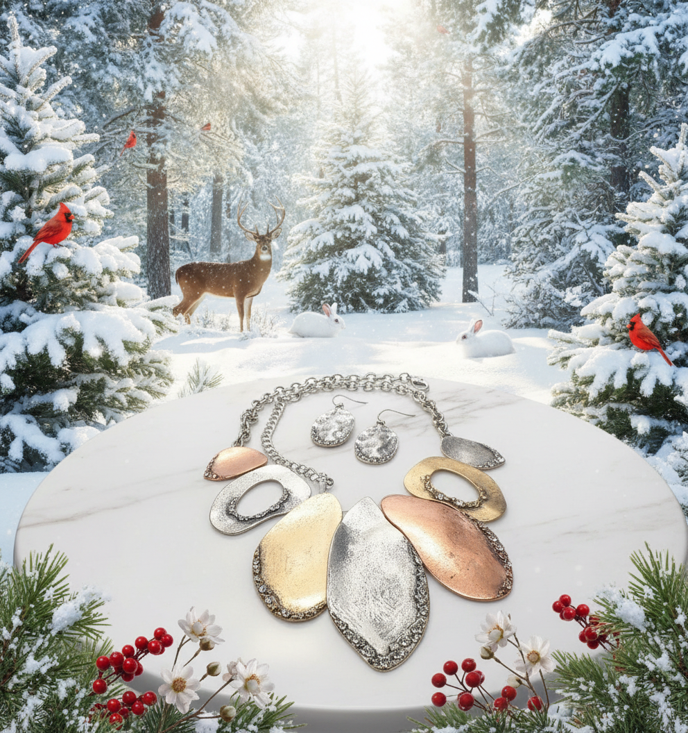 Fabulous Mixed Metals Necklace Set