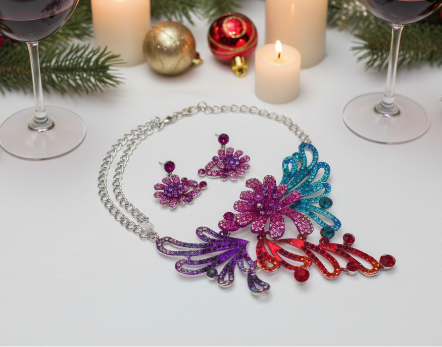 Glamour and Glitz Necklace Set