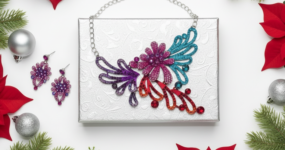 Glamour and Glitz Necklace Set