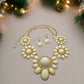 Ivory Flowers Galore Necklace Set