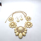 Ivory Flowers Galore Necklace Set