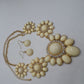 Ivory Flowers Galore Necklace Set
