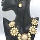 Ivory Flowers Galore Necklace Set
