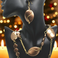 Lovely Bronze Long Necklace Set