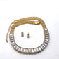 Lovely Rhinestones and Gold Necklace Set