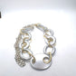 Gold and Silver Chain Look Necklace