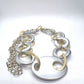 Gold and Silver Chain Look Necklace