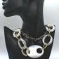 Gold and Silver Chain Look Necklace