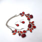 Lovely Red and Silver Necklace Set