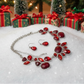 Lovely Red and Silver Necklace Set