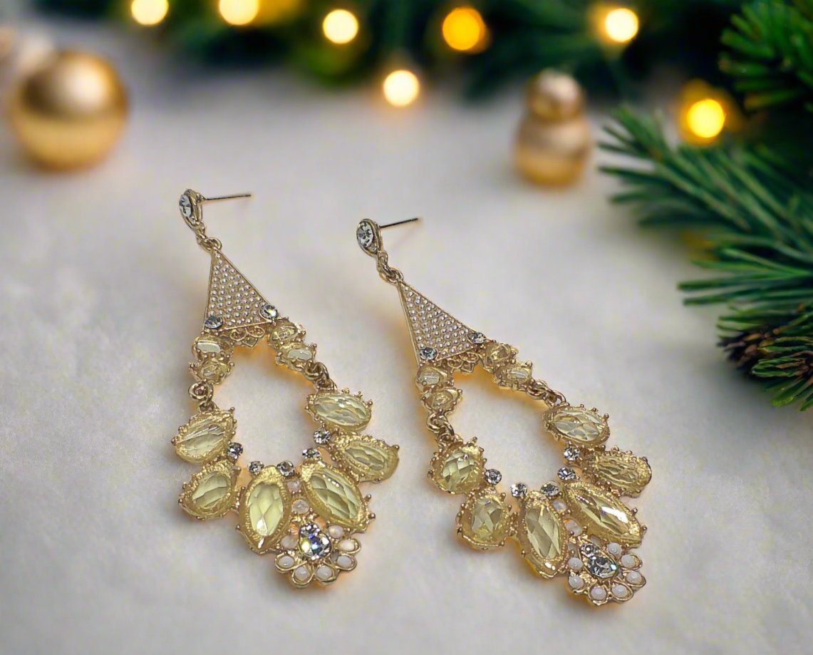 Beautiful Rose Gold Chandelier Earring
