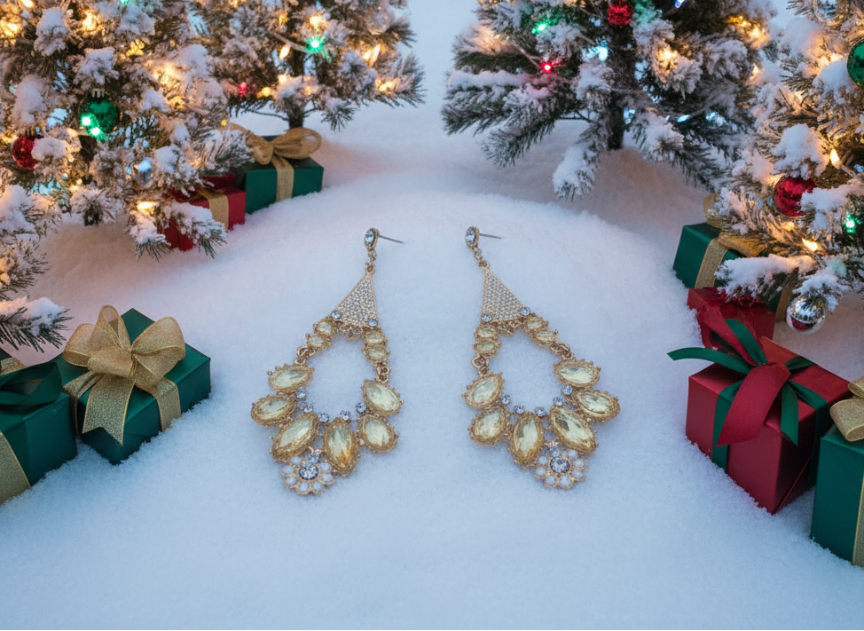 Beautiful Rose Gold Chandelier Earring